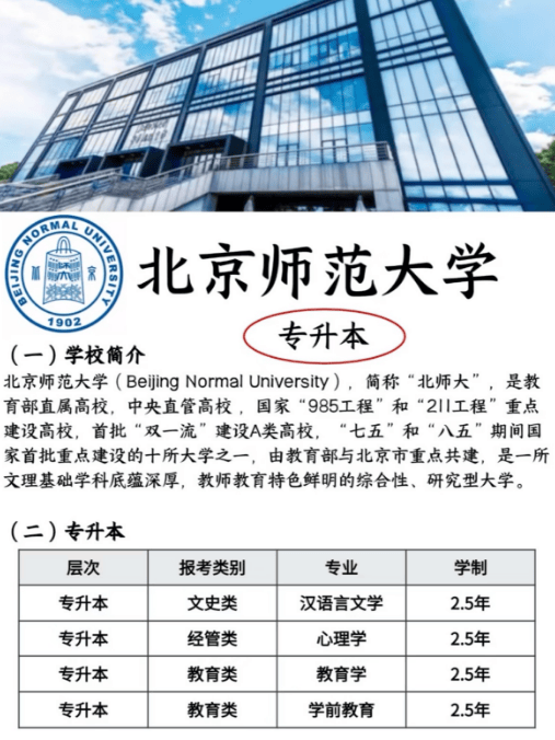 北京师范大学本科毕业证书